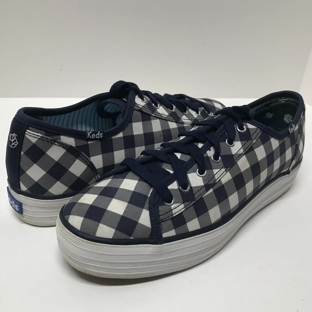 Keds Draper James Triple Kick Dolly Check Gingham Sneakers WF62405